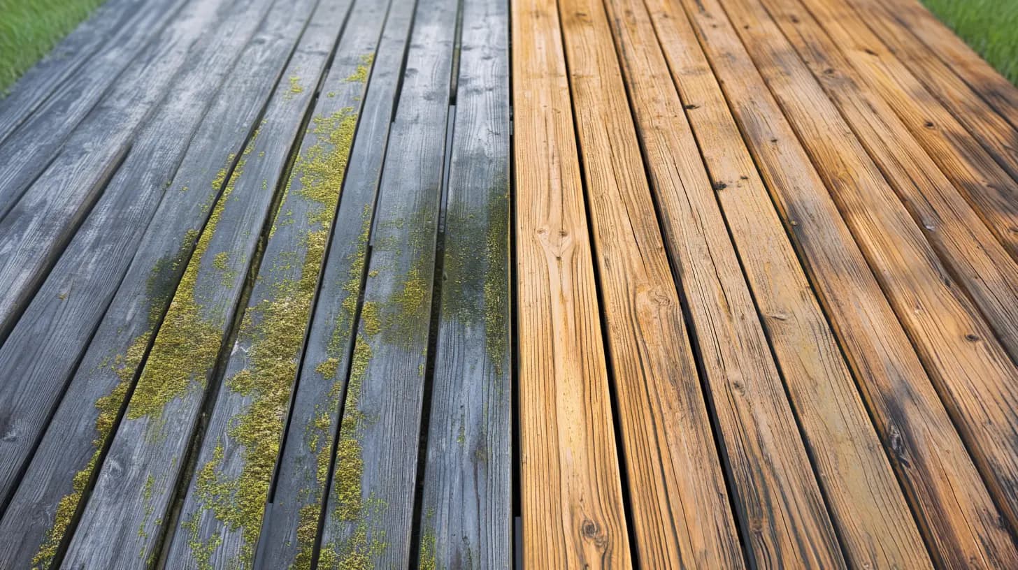 Terassin pesu ennen ja jälkeen vertailu