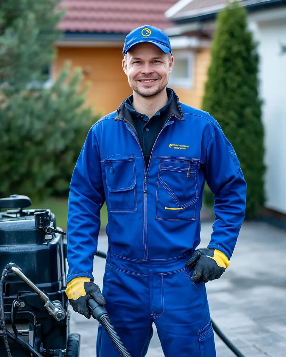 Ulkopesun ammattilainen työssä